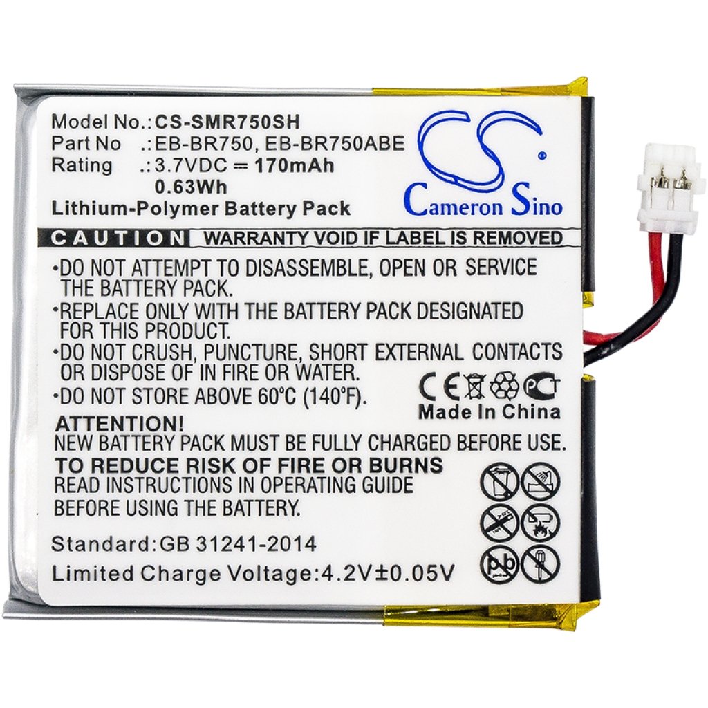 Akkumulátorok intelligens órákhoz Samsung CS-SMR750SH