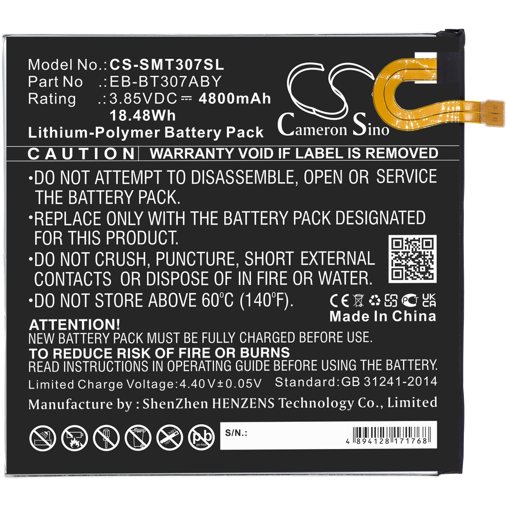 Tablet Battery Samsung CS-SMT307SL