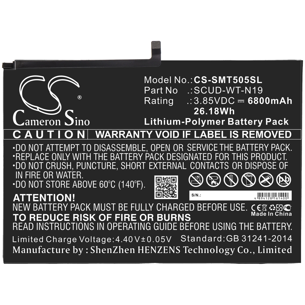Tablet Battery Samsung CS-SMT505SL