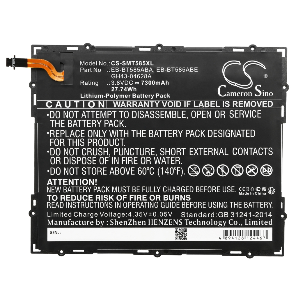 Battery Replaces EB-BT585ABA