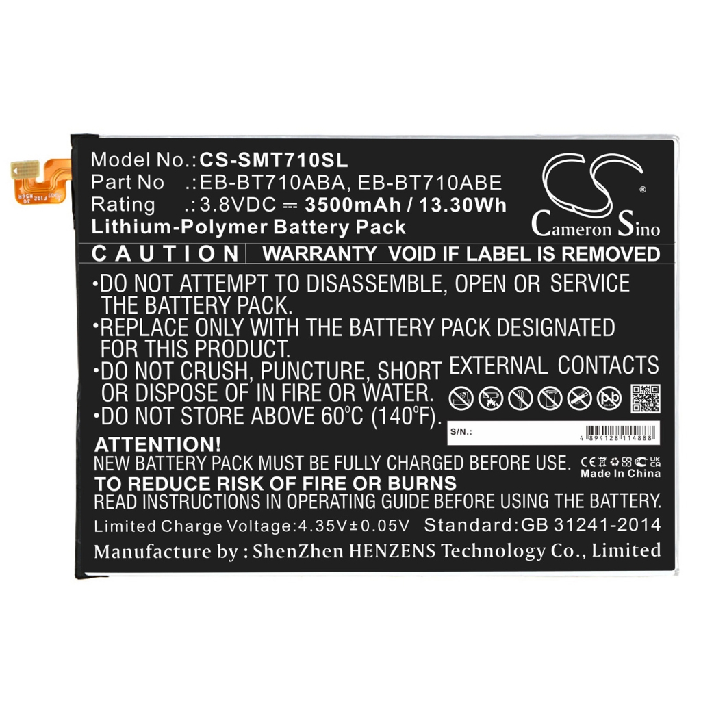 Tablet Battery Samsung CS-SMT710SL