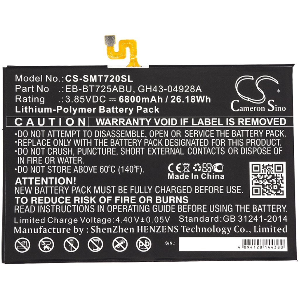 Tablet Battery Samsung SM-T865 (CS-SMT720SL)