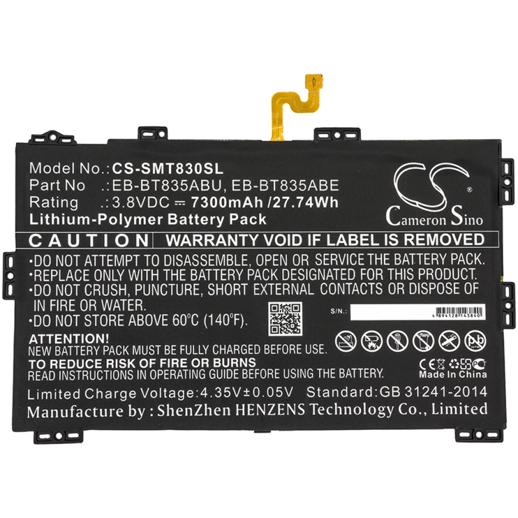 Battery Replaces EB-BT835ABE