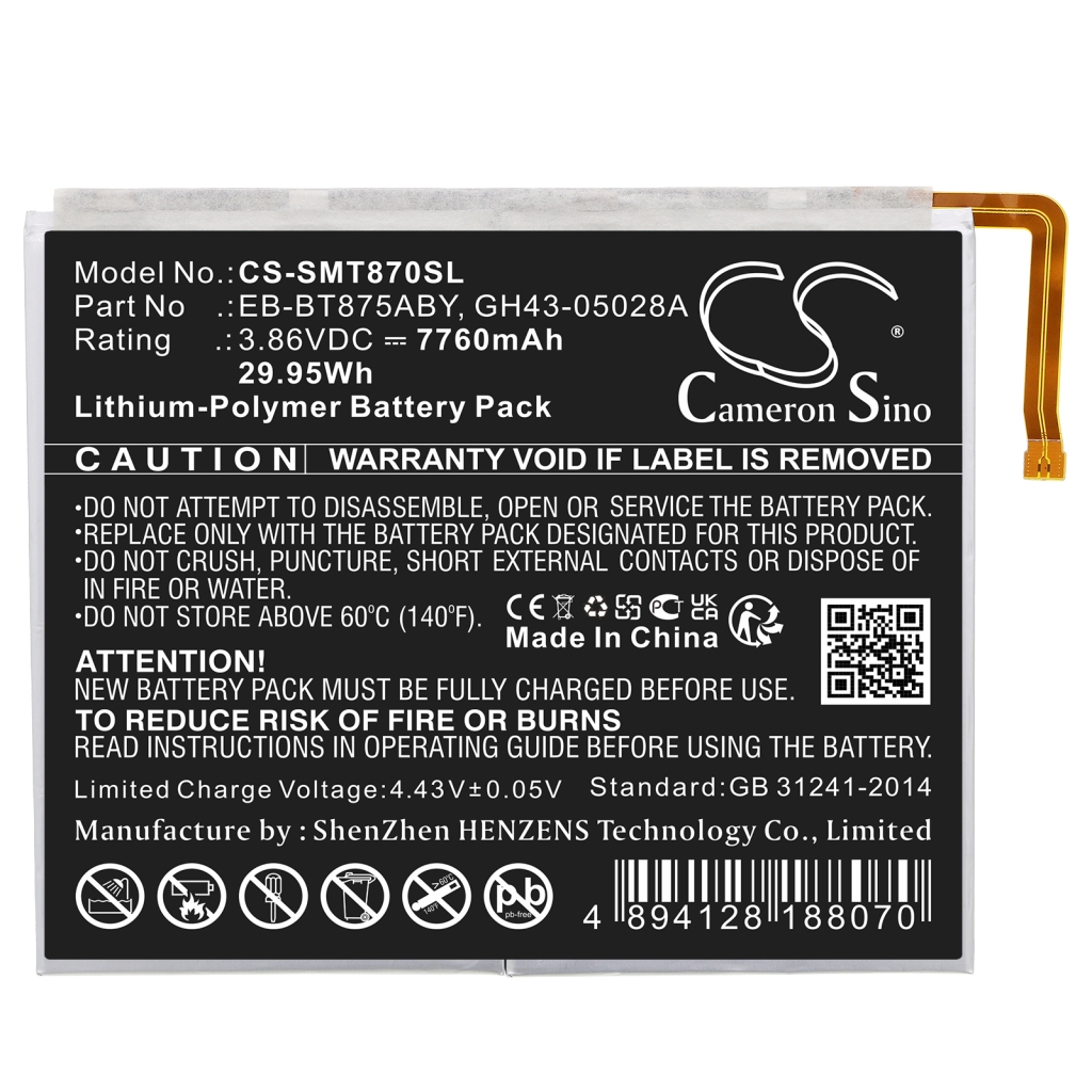 Tablet Battery Samsung Galaxy Tab S7 5G UW 11.0 (CS-SMT870SL)