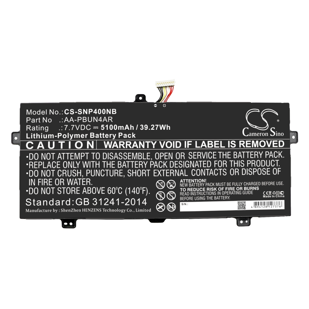 Notebook battery Samsung NT900X5L-K39PS (CS-SNP400NB)