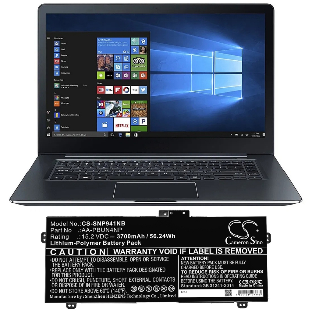 Laptop akkumulátorok Samsung NP940Z5L (CS-SNP941NB)