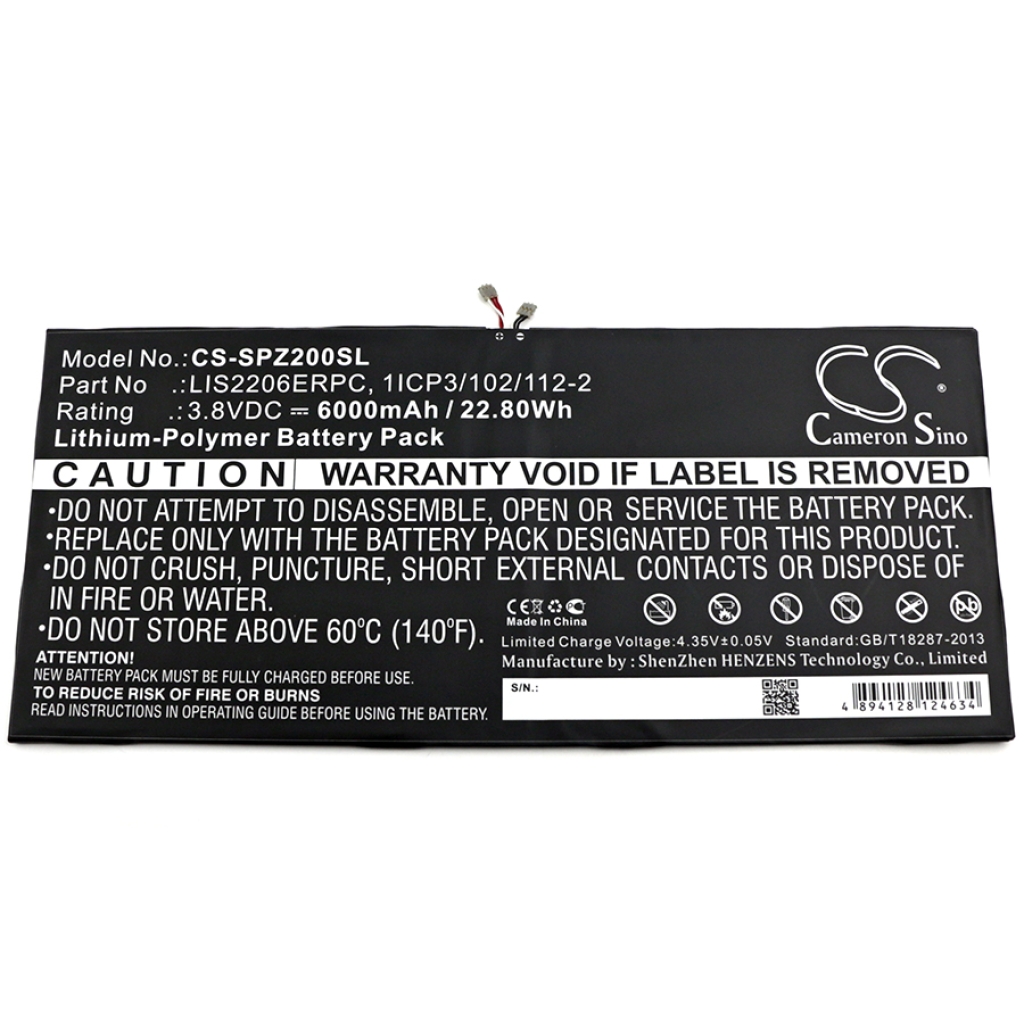 Tablet Battery Sony CS-SPZ200SL