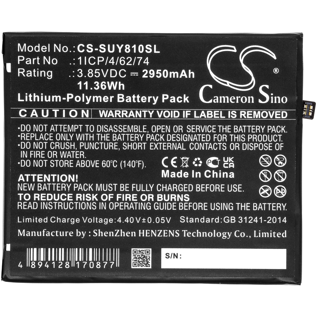 Mobile Phone Battery Sugar CS-SUY810SL