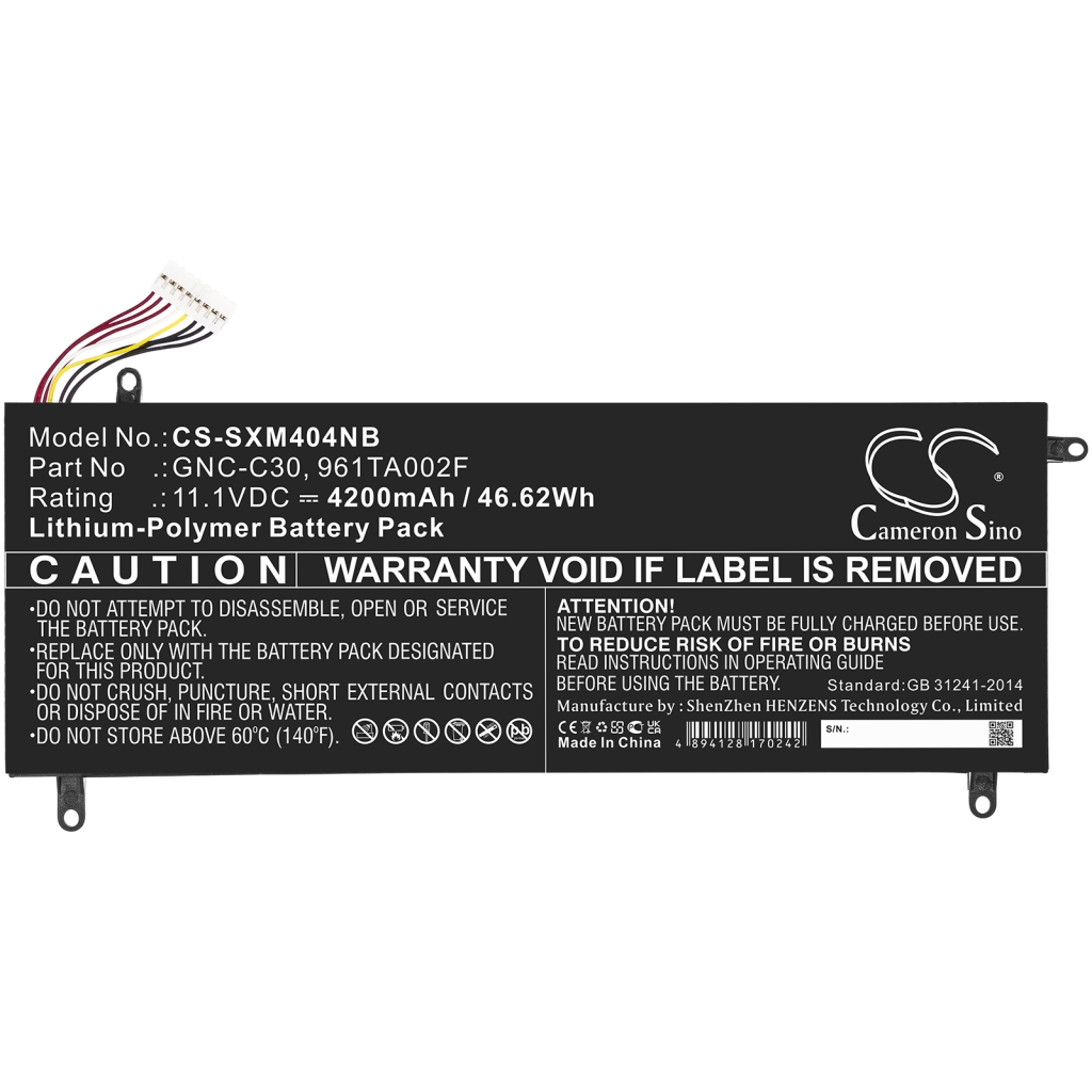 Notebook battery Gigabyte U24F-CF1 (CS-SXM404NB)