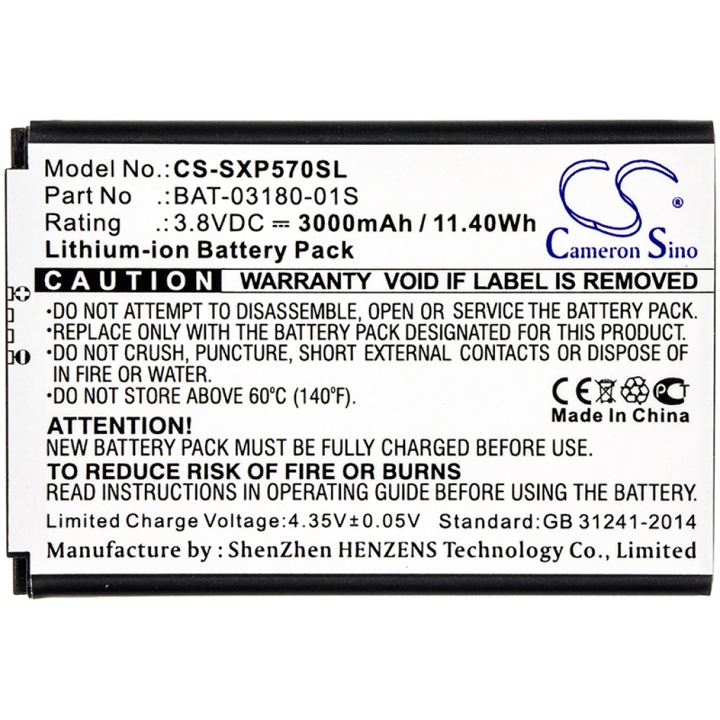 Mobile Phone Battery Sonim XP5800 (CS-SXP570SL)