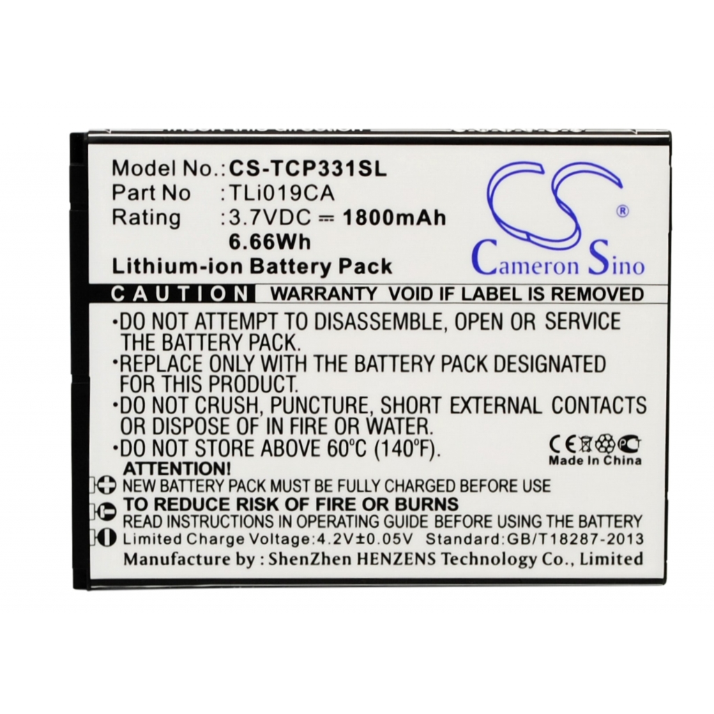 Battery Replaces TLi019CA