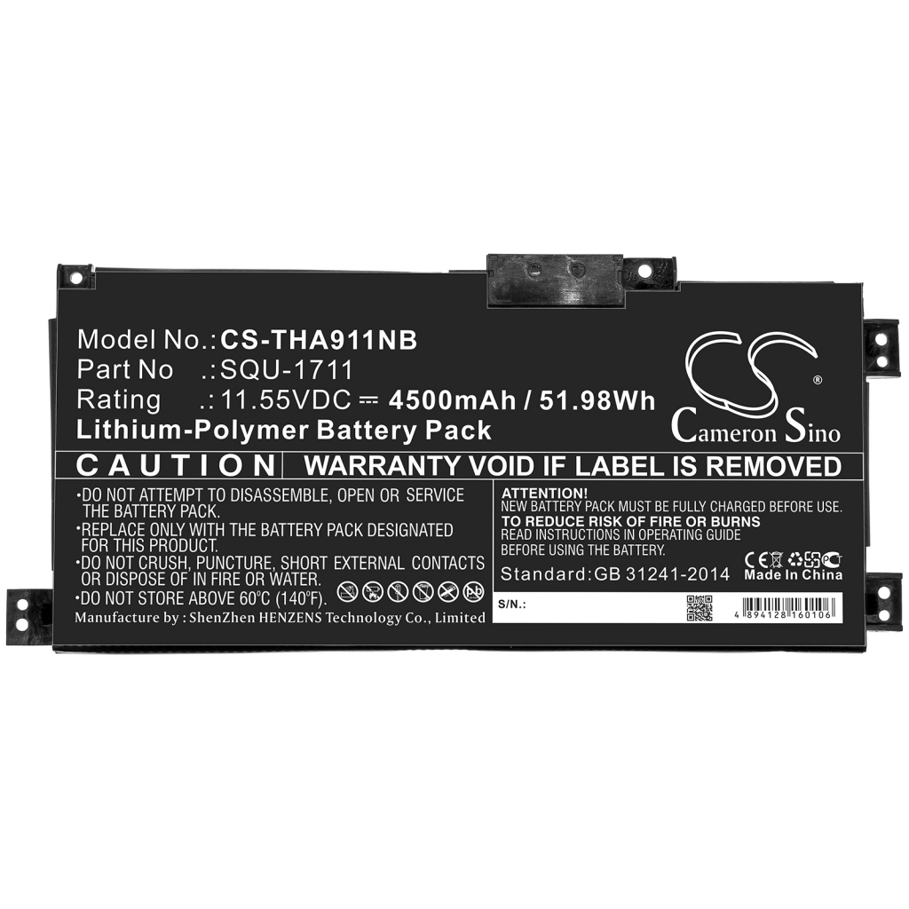 Notebook battery Thunderobot 911Targa (CS-THA911NB)