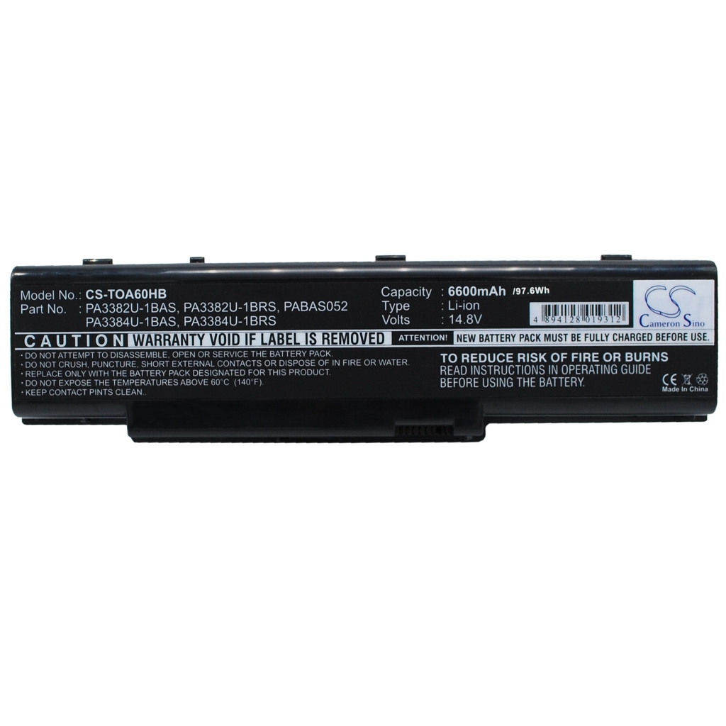 Notebook battery Toshiba CS-TOA60HB