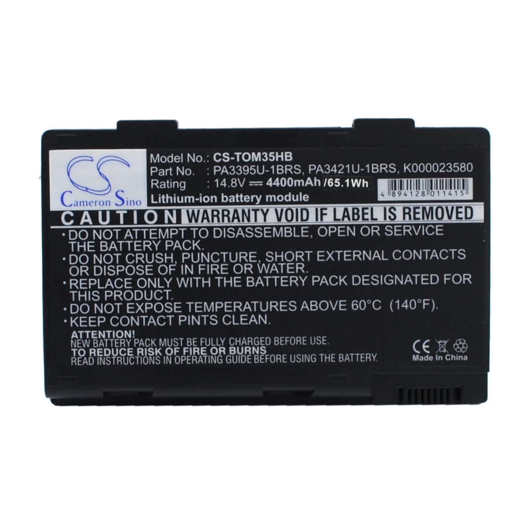 Notebook battery Toshiba Satellite M30X-111 (CS-TOM35HB)