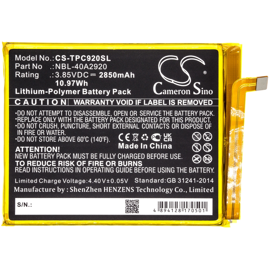 Mobile Phone Battery Neffos C9A (CS-TPC920SL)