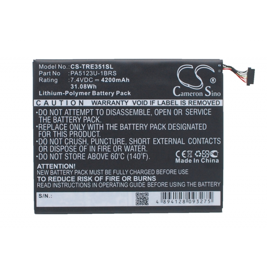 Tablet Battery Toshiba CS-TRE351SL