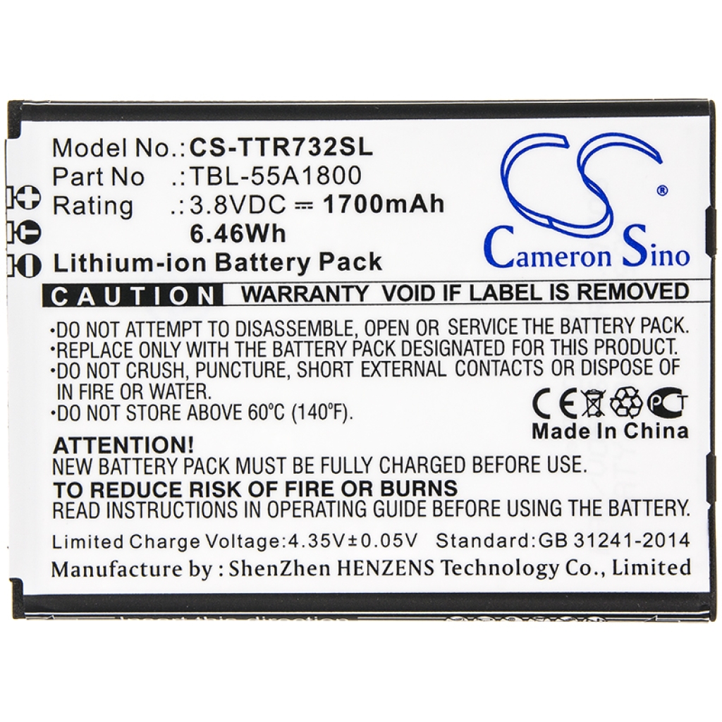 Battery Replaces TBL-55A1800