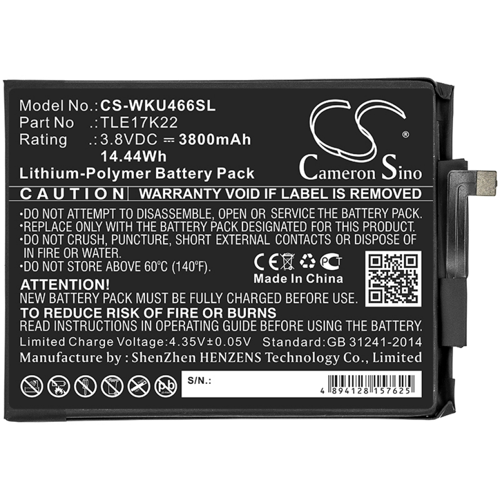 Mobile Phone Battery Wiko U Feel Go (CS-WKU466SL)