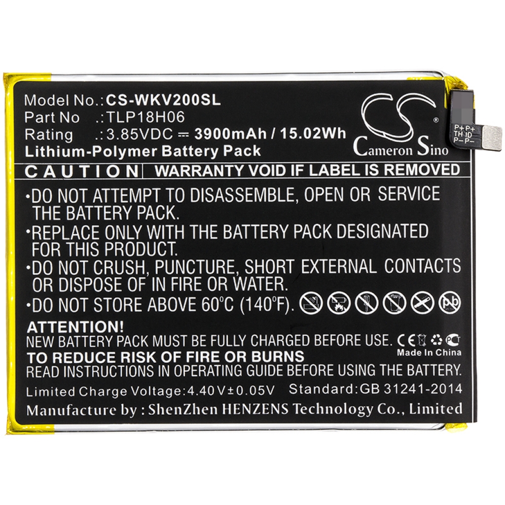 Mobile Phone Battery Wiko CS-WKV200SL