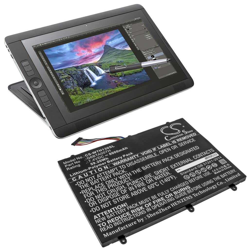 Tablet Battery Wacom DTH-W1300 (CS-WTH130SL)