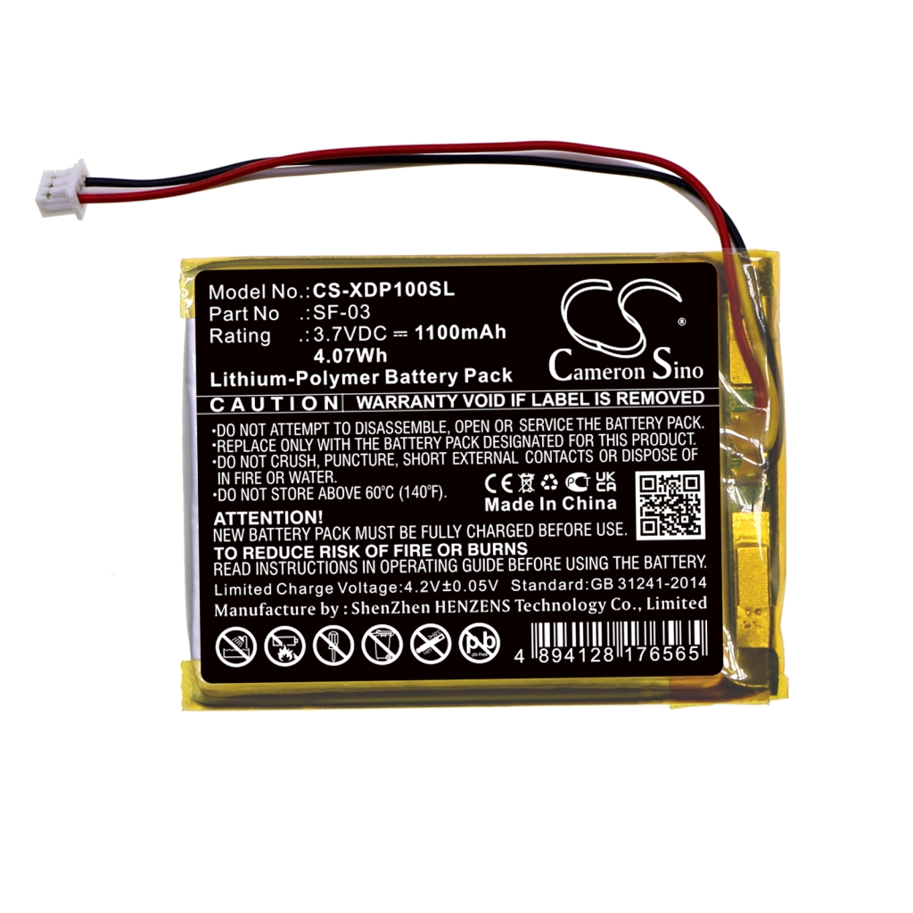 DAB Digital Battery Sony CS-XDP100SL