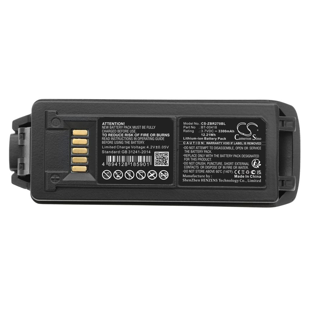 BarCode, Scanner Battery Zebra CS-ZBR270BL