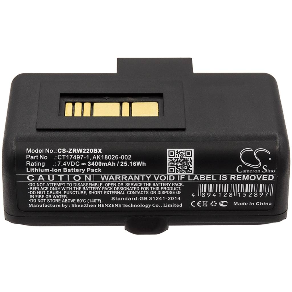 Batteries Printer Battery CS-ZRW220BX