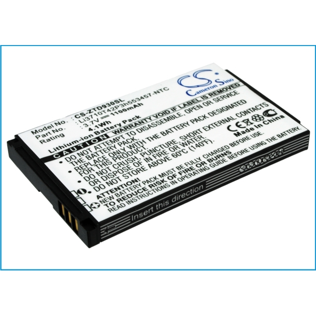 Battery Replaces Li3710T42P3h553457-NTC