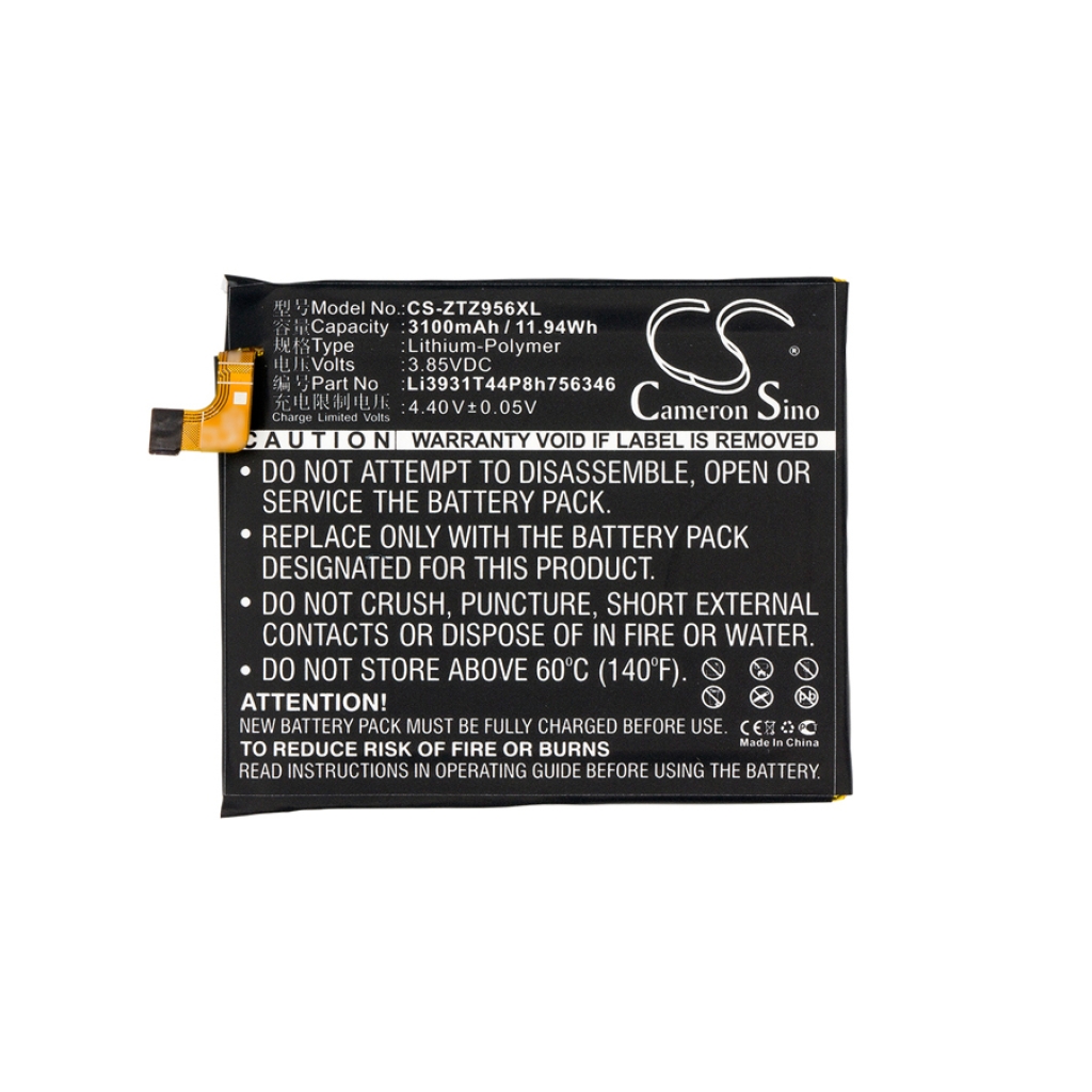 Mobile Phone Battery ZTE Z956 (CS-ZTZ956XL)